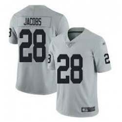 Youth Raiders 28 Josh Jacobs grey vapor limited Jersey