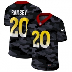 Los Angeles Rams 20 Jalen Ramsey Men Nike 2020 Black CAMO Vapor Untouchable Limited Stitched NFL Jersey