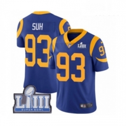 Men Nike Los Angeles Rams 93 Ndamukong Suh Royal Blue Alternate Vapor Untouchable Limited P