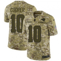 Nike Rams #10 Pharoh Cooper Camo Mens Stitched NFL Limited 2018 Salute To Service Jersey