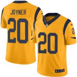 Nike Rams #20 Lamarcus Joyner Gold Mens Stitched NFL Limited Rush Jersey