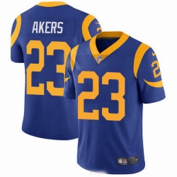 Nike Rams 23 Cam Akers Royal Blue Alternate Men Stitched NFL Vapor Untouchable Limited Jersey