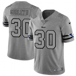 Nike Rams 30 Todd Gurley II 2019 Gray Gridiron Gray Vapor Untouchable Limited Jersey