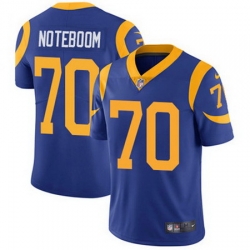 Nike Rams #70 Joseph Noteboom Royal Blue Alternate Mens Stitched NFL Vapor Untouchable Limited Jersey