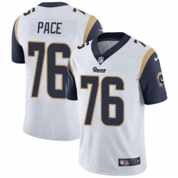 Nike Rams #76 Orlando Pace White Mens Stitched NFL Vapor Untouchable Limited Jersey