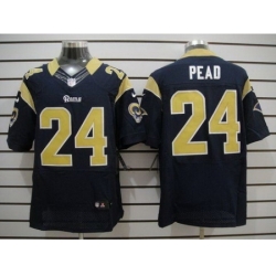 Nike St. Louis Rams 24 Isaiah Pead Dark Blue Elite NFL Jersey