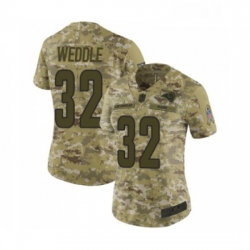 Womens Los Angeles Rams 32 Eric Weddle Limited Camo 2018 Salute to Service Football Jersey