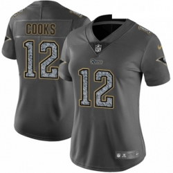 Womens Nike Los Angeles Rams 12 Brandin Cooks Gray Static Vapor Untouchable Limited NFL Jersey