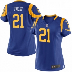 Womens Nike Los Angeles Rams 21 Aqib Talib Game Royal Blue Alternate NFL Jersey