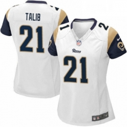 Womens Nike Los Angeles Rams 21 Aqib Talib Game White NFL Jersey