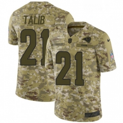 Youth Nike Los Angeles Rams 21 Aqib Talib Limited Camo 2018 Salute to Service NFL Jersey