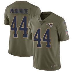 Youth Nike Rams #44 Jacob McQuaide Olive Stitched NFL Limited 2017 Salute to Service Jersey