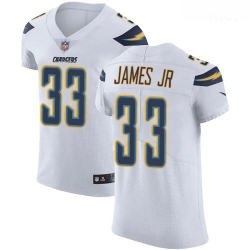 Chargers 33 Derwin James Jr White Men Stitched Football Vapor Untouchable Elite Jersey