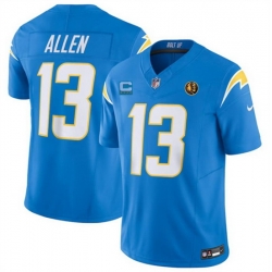 Men Los Angeles Chargers 13 Keenan Allen Light Blue 2023 F U S E  With John Madden Patch Vapor Limited Stitched Football Jersey