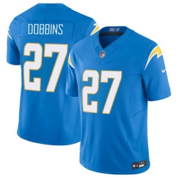 Men Los Angeles Chargers 27 J K Dobbins Blue 2024 F U S E Vapor Limited Stitched Football Jersey