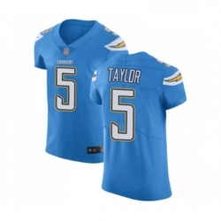 Men Los Angeles Chargers 5 Tyrod Taylor Electric Blue Alternate Vapor Untouchable Elite Player Football Jersey