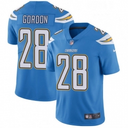 Men Nike Los Angeles Chargers 28 Melvin Gordon Electric Blue Alternate Vapor Untouchable Limited Player NFL Jersey