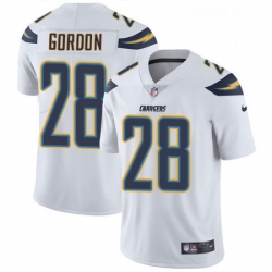 Men Nike Los Angeles Chargers 28 Melvin Gordon White Vapor Untouchable Limited Player NFL Jersey