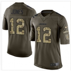 Nike San Diego Chargers #12 Jacoby Jones Green Men 27s Stitched NFL Limited Salute to Service Jersey