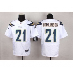 nike nfl jerseys san diego chargers 21 tomlinson white[Elite]