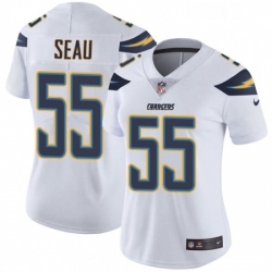 Womens Nike Los Angeles Chargers 55 Junior Seau White Vapor Untouchable Limited Player NFL Jersey