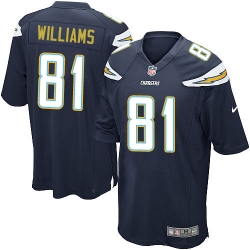 Youth Nike Chargers #81 Mike Williams Navy Blue Team Color Stitched NFL New Elite Jersey