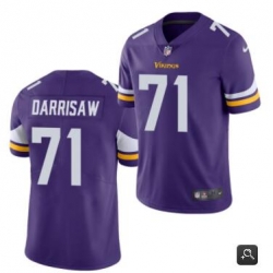 Men Minnesota Vikings #71 Christian Darrisaw Purple 2021 Vapor Untouchable Limited Stitched NFL Jersey