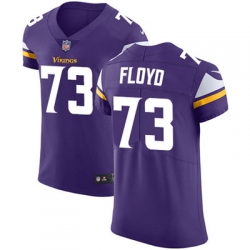 Men Nike Vikings #73 Sharrif Floyd Purple Team Color Stitched NFL Vapor Untouchable Elite Jersey