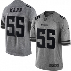 Mens Nike Minnesota Vikings 55 Anthony Barr Limited Gray Gridiron NFL Jersey