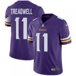 Nike Vikings #11 Laquon Treadwell Purple Team Color Mens Stitched NFL Vapor Untouchable Limited Jersey