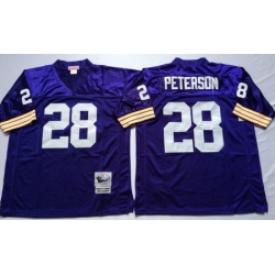 Vikings 28 Adrian Peterson Purple Throwback Jersey