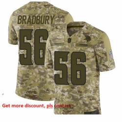 Vikings 56 Garrett Bradbury Camo Men Stitched Football Limited 2018 Salute To Service Jersey