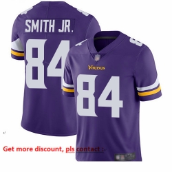 Vikings 84 Irv Smith Jr  Purple Team Color Men Stitched Football Vapor Untouchable Limited Jersey