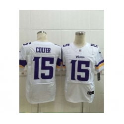 nike nfl jerseys minnesota vikings 15 colter white[Elite][colter]