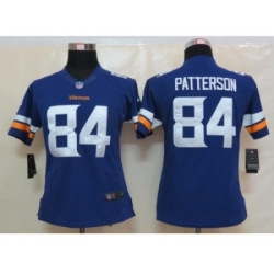 Women New Nike Minnesota Vikings #84 Patterson Purple Jerseys