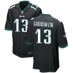 Men Nike Eagles 13 Marquise Goodwin Black Vapor Stitched NFL Jersey