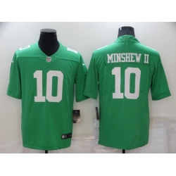 Men Philadelphia Eagles 10 Gardner Minshew II Green Vapor Untouchable Limited Stitched Jersey