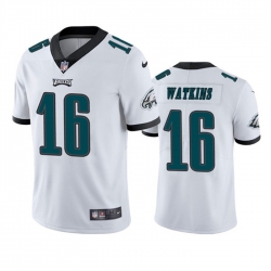 Men Philadelphia Eagles 16 Quez Watkins 2022 White Vapor Untouchable Limited Stitched Jersey