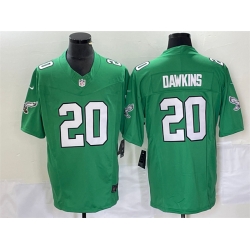 Men Philadelphia Eagles 20 Brian Dawkins Green 2023 F U S E Vapor Untouchable Stitched Football Jersey