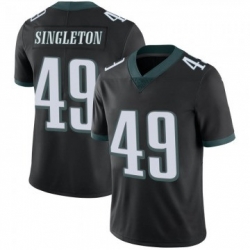 Men Philadelphia Eagles 49 Alex Singleton Black Limited Alternate Vapor Untouchable Nike Jersey