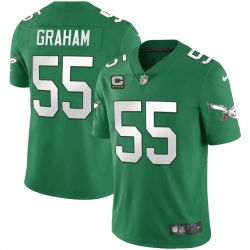 Men Philadelphia Eagles 55 Brandon Graham Green Vapor Untouchable Limited Stitched jerseys