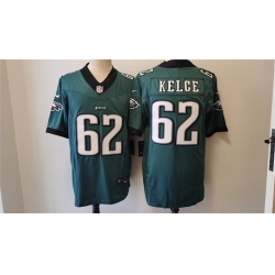 Men Philadelphia Eagles 62 Jason Kelce Green 2023 F U S E  Vapor Untouchable Limited Stitched Football Jersey