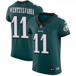 Mens Nike Philadelphia Eagles 11 Carson Wentz Midnight Green Team Color Wentzylvania Vapor Untouchable Elite Player NFL Jersey