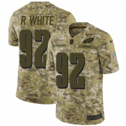 Mens Nike Philadelphia Eagles 92 Reggie White Limited Camo 2018 Salute to Service NFL Jersey