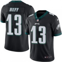 Nike Eagles #13 Josh Huff Black Mens Stitched NFL Limited Rush Jersey