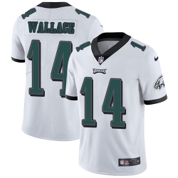 Nike Eagles #14 Mike Wallace White Mens Stitched NFL Vapor Untouchable Limited Jersey