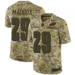 Nike Eagles #29 Avonte Maddox Camo Mens Stitched NFL Limited 2018 Salute To Service Jersey