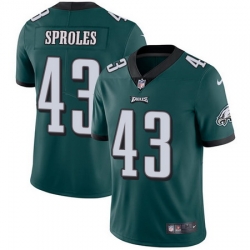 Nike Eagles #43 Darren Sproles Midnight Green Team Color Mens Stitched NFL Vapor Untouchable Limited Jersey