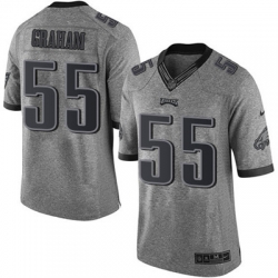 Nike Eagles #55 Brandon Graham Gray Mens Stitched NFL Limited Gridiron Gray Jersey