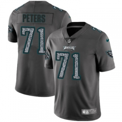 Nike Eagles #71 Jason Peters Gray Static Mens NFL Vapor Untouchable Game Jersey